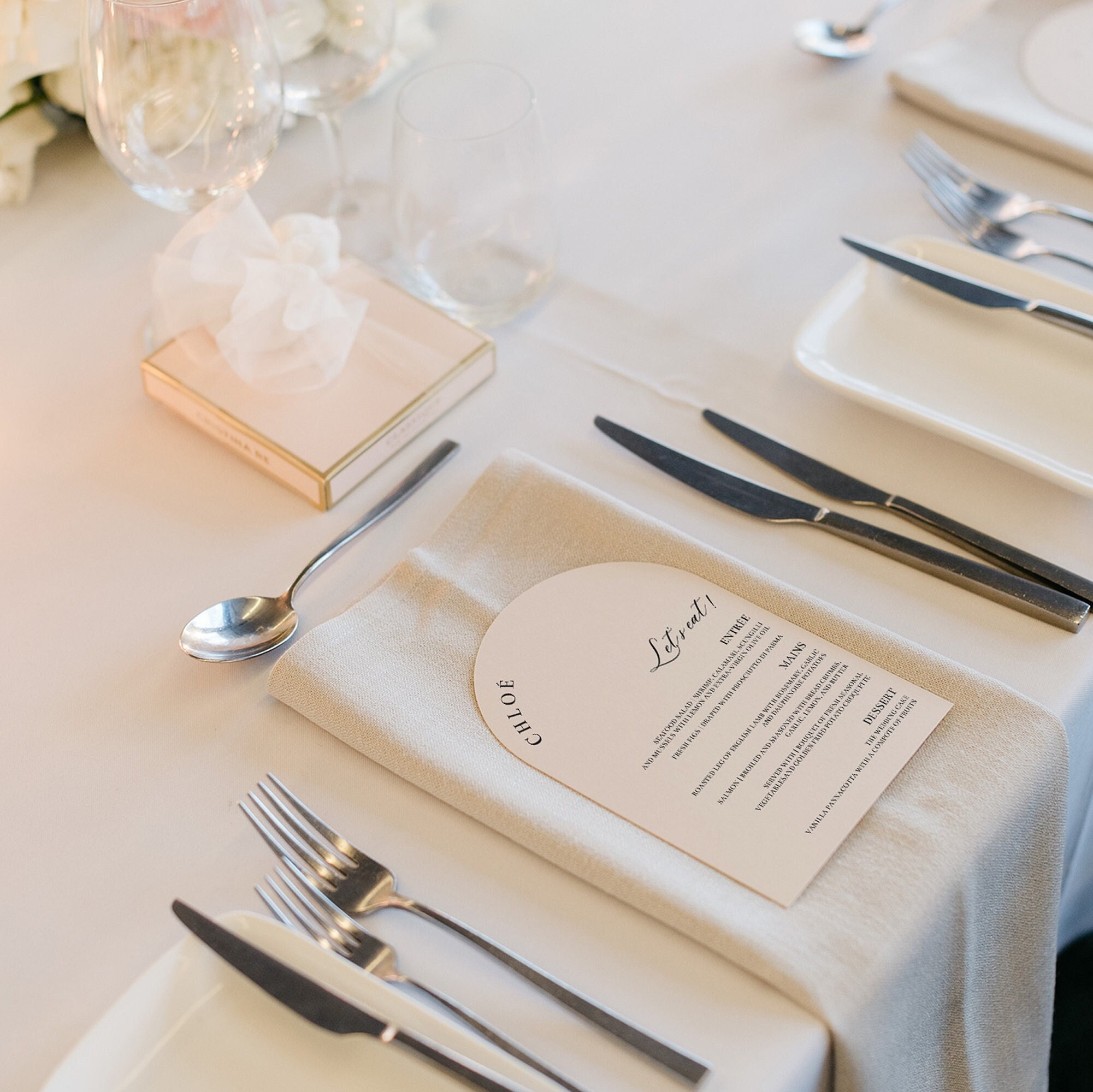 Arch Wedding Menu Template, Minimalist Modern Drink Menu (Canva, Instant Download) — instant download files preview