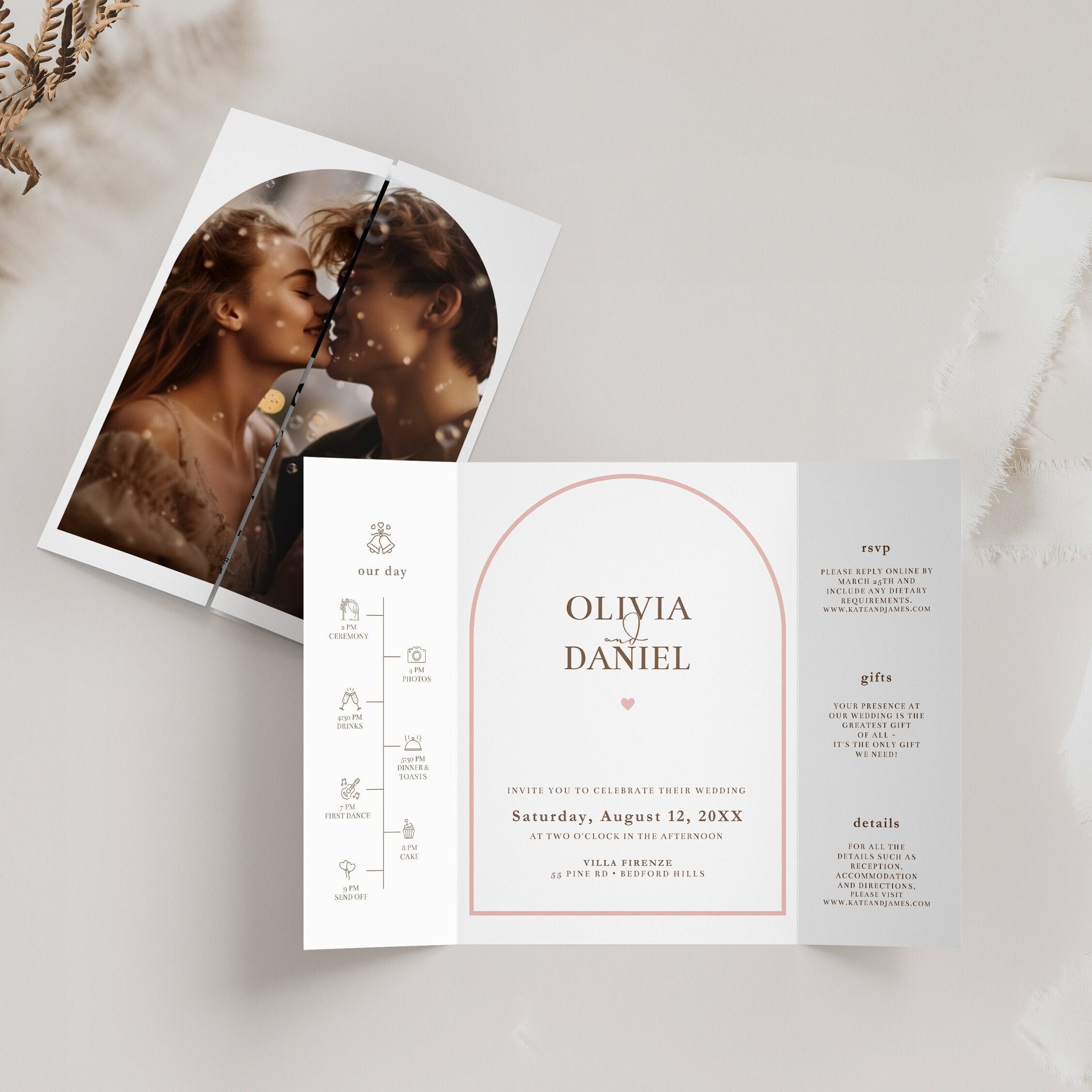 Wedding invitation template