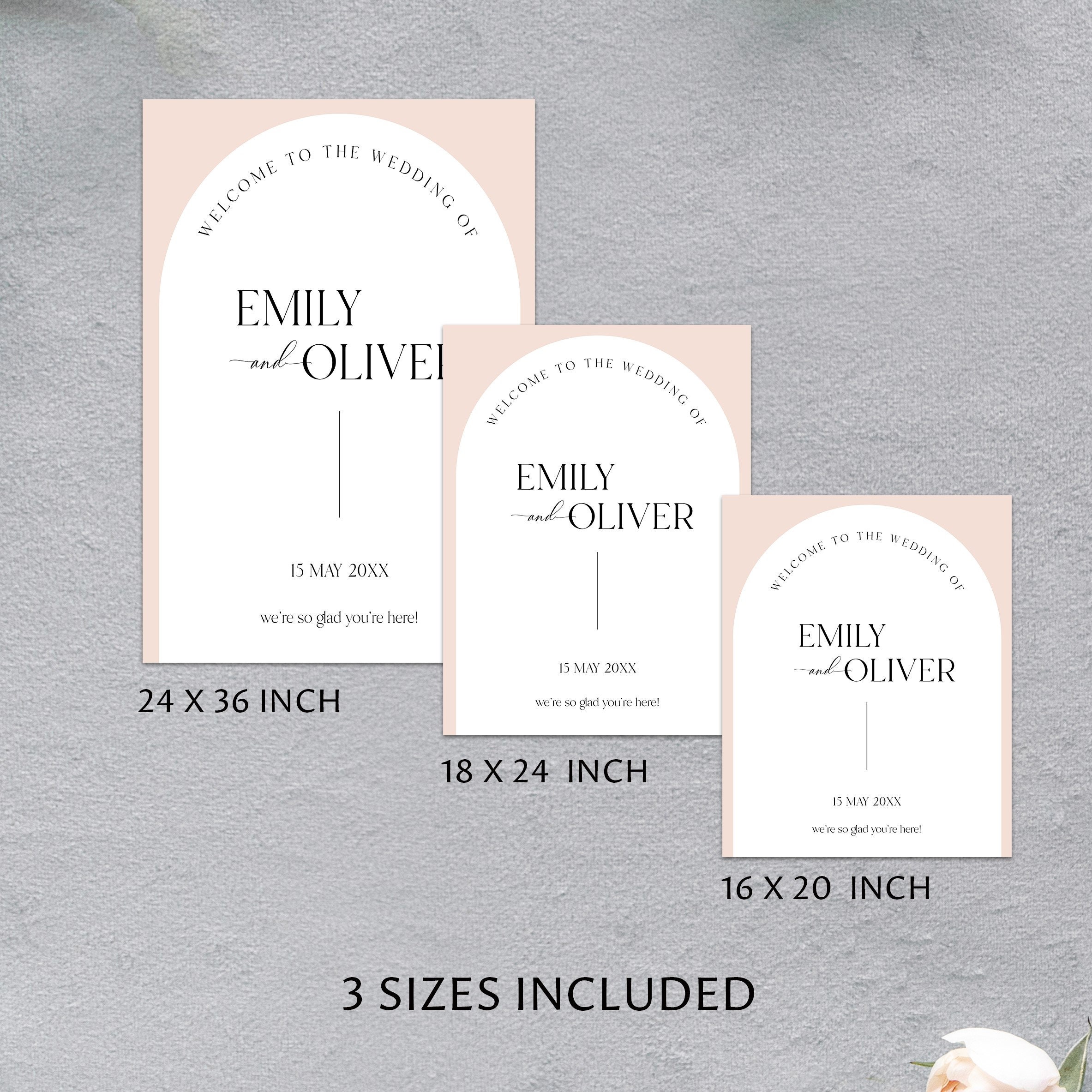 Boho Arch Wedding Welcome Sign Template (Instant Download) - image 5