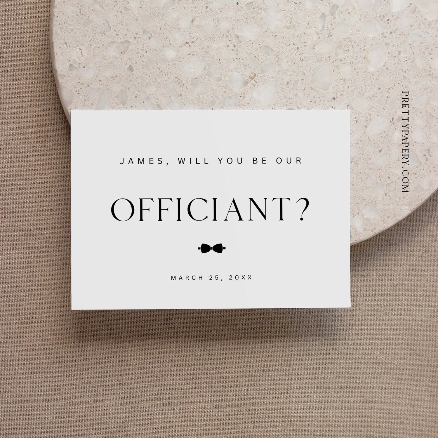 Elegant Officiant Proposal Card Template, Canva Editable (Instant Download) - image 7